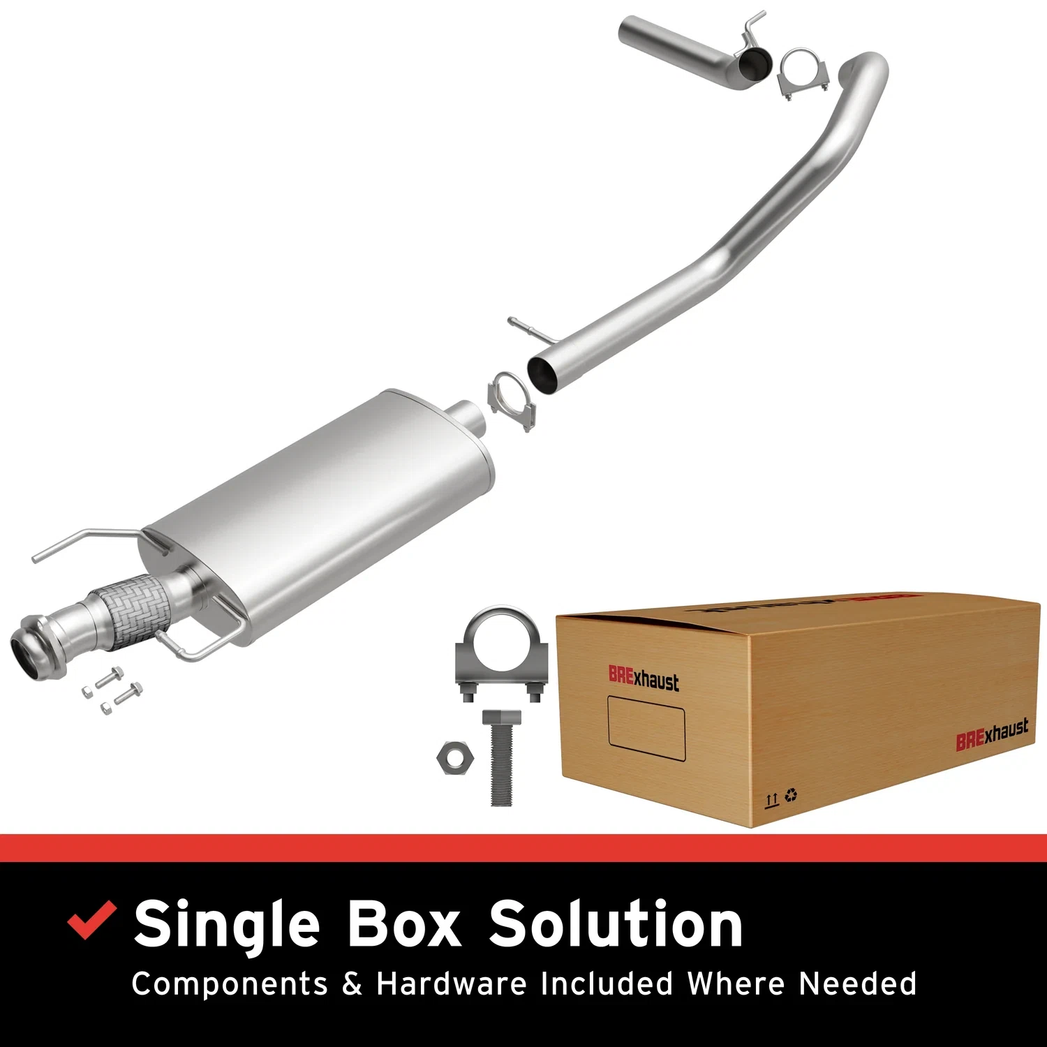 Fits Direct-Fit Replacement Exhaust System 106-0989